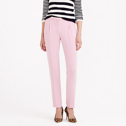 J.Crew PLEATED CREPE PANT item b0174 in Peppermint Ice