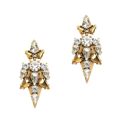 J.Crew STACKED CRYSTAL POINTS EARRINGS item b3411
