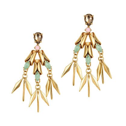 J.Crew CRYSTAL RAY EARRINGS item b3429 in Quarry Green