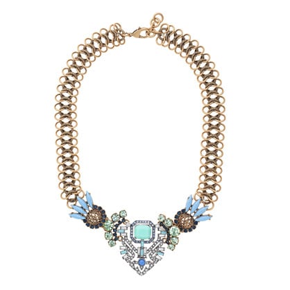 LULU FROST FOR J.CREW TROPICALE NECKLACE item b3568 in Blue Green.