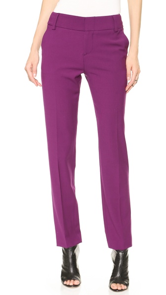 alice + olivia Stacey Skinny Pants in Purple