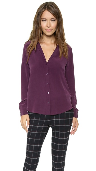Equipment Adalyn Blouse in Cabernet