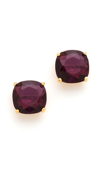 Kate Spade New York Small Square Stud Earrings in Amethyst Shopbop