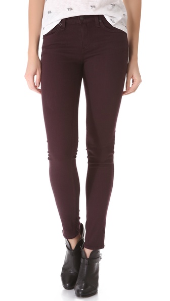 Rag & Bone/JEAN Skinny Jeans in wine