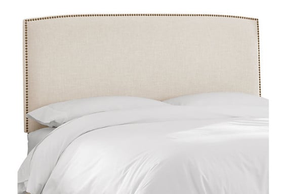 One Kings Lane Everly Upholstered Headboard, Talc