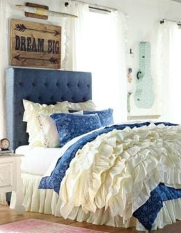 Junk Gypsy and Pottery Barn Teen Blue Jean Headboard