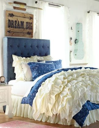 Junk Gypsy and Pottery Barn Teen Blue Jean Headboard