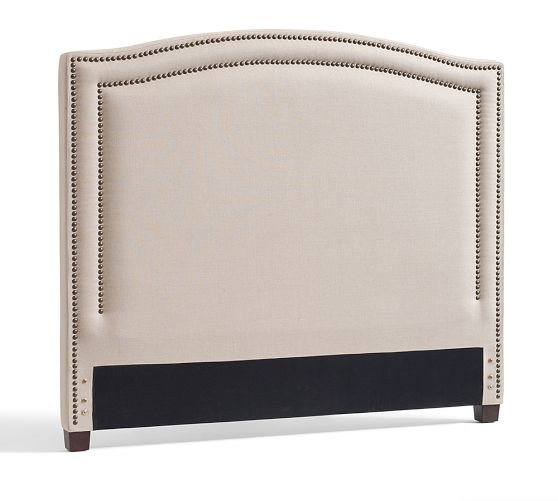 TAMSEN CURVED NAILHEAD BED & HEADBOARD. Pottery Barn