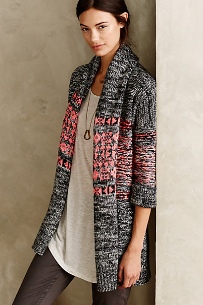 Cynthia Vincent Venice Twilight Cardigan in Black Motif
