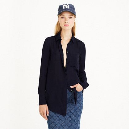 J.Crew CLASSIC SILK BLOUSE item b2607