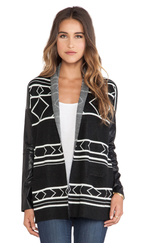 BUFFALO TRIBAL CARDIGAN CENTRAL PARK WEST in Black Tribal