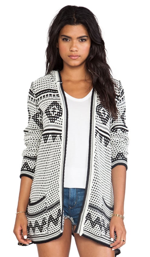 HOODED CARDIGAN By CHASER in Navajo Blanket