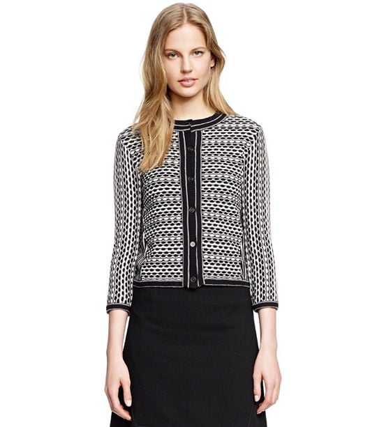 Tory Burch monique CARDIGAN in Brick Tuck Stitch
