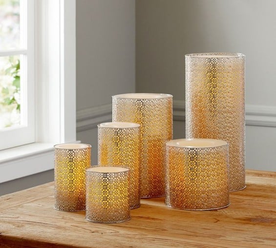 MOROCCAN CANDLE SLEEVE. Pottery Barn