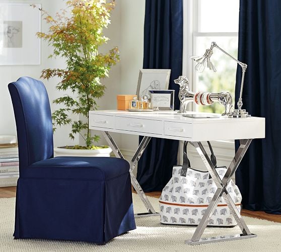 Pottery Barn Ava Desk with Drawers in White