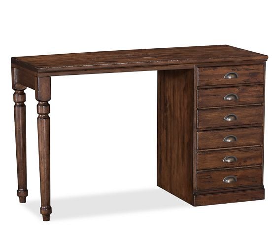 PRINTER'S SMALL DESK SET in Tuscan Chestnut. Pottery Barn