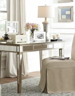 Park Mirrored Desk. Pottery Barn
