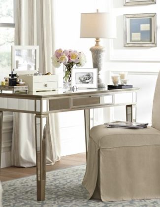 Park Mirrored Desk. Pottery Barn