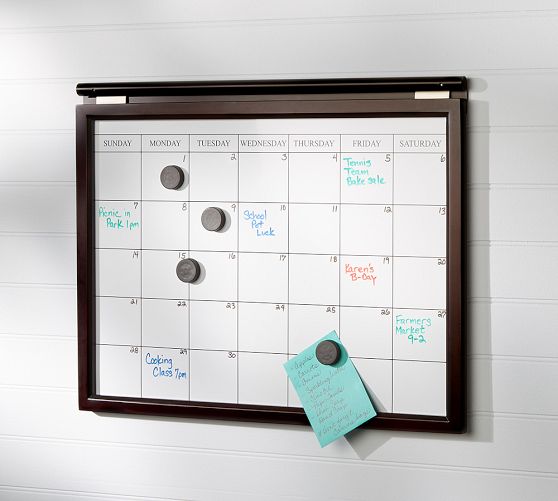 DAILY SYSTEM MAGNETIC WHITEBOARD CALENDAR. Pottery Barn