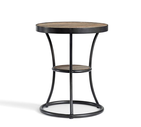 BARTLETT METAL SIDE TABLE. Pottery Barn