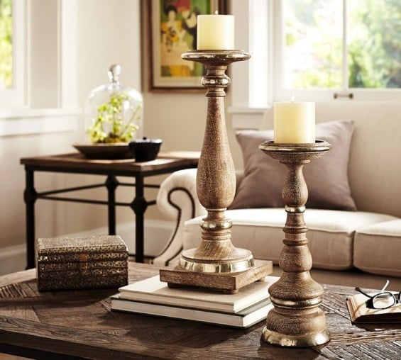 THEROUX CANDLE HOLDERS. Pottery Barn
