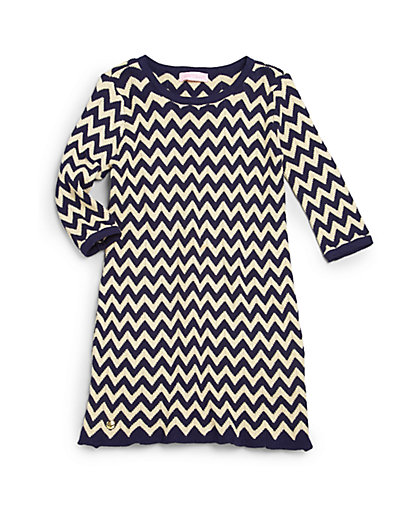 Lilly Pulitzer Kids Toddler's & Little Girl's Gemma Metallic Chevron Sweaterdress