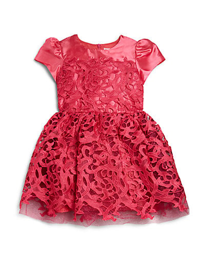 Halabaloo Toddler's & Little Girl's Lace Dress in Pink Red
