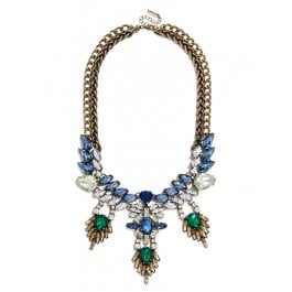 SAPPHIRE CASCADE BIB Statement Necklace. BaubleBar