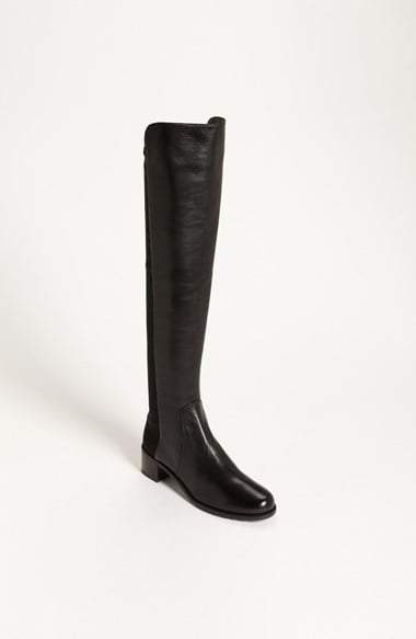 Stuart Weitzman 'Reserve' Over the Knee Boot in Black Nappa
