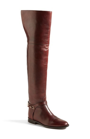 Burberry 'Carmack' Over the Knee Boot (Women) in Bordeaux
