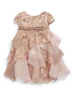 Biscotti 'Good as Gold' Party Dress (Baby Girls) in Gold