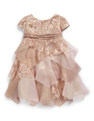 Biscotti 'Good as Gold' Party Dress (Baby Girls) in Gold