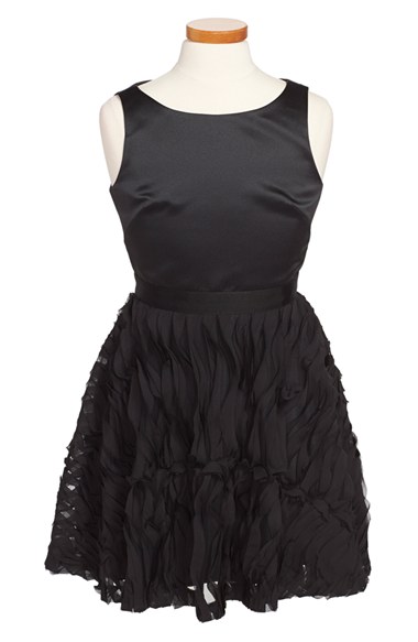 Milly Minis Sleeveless Party Dress (Little Girls & Big Girls) in Black