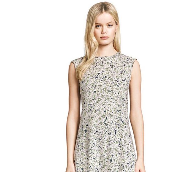 Tory Burch valerie DRESS in Laceflower A White