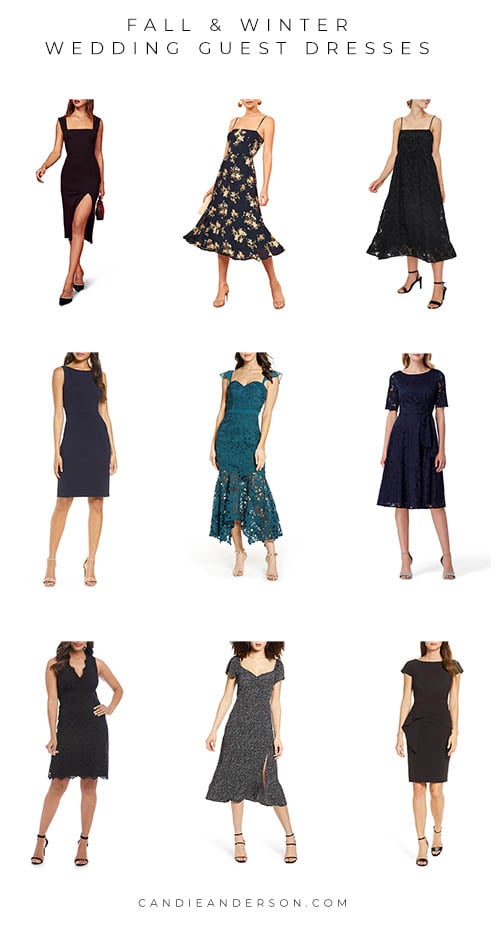 Style expert, journalist and fashion blogger Candie Anderson of candieanderson.com has the scoop on 25 trendy wedding guest dresses for women just in time for fall and winter!