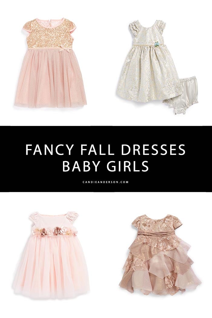 Are you searching for the perfect fall dress for your baby girl? Style expert, and fashion blogger, Candie Anderson has the scoop on 22 fancy fall dresses for baby girls 0 - 24 months! These dresses are perfect for Thanksgiving, birthday parties, family celebrations and more.