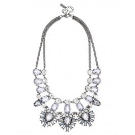 Crystal Feather Bib Statement Necklace. BaubleBar