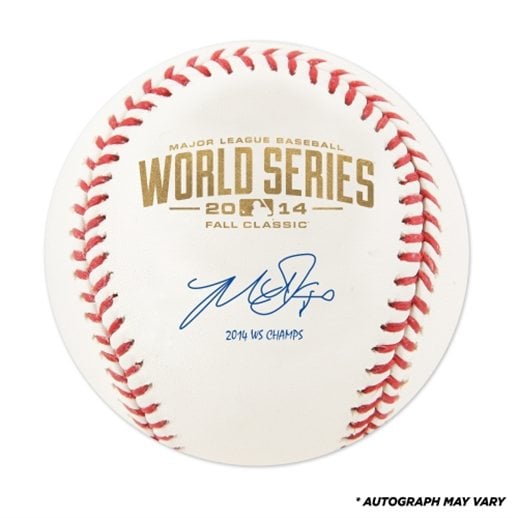 Madison Bumgarner San Francisco Giants 2014 World Series Champions Autographed World Series Inscription Baseball