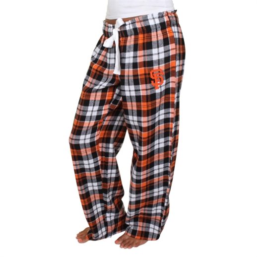 San Francisco Giants Women's Black Reign Flannel Plaid Pant