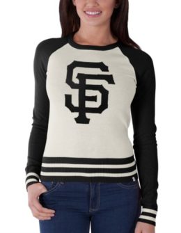 '47 Brand San Francisco Giants Women's Cream/Black Passblock Sweater
