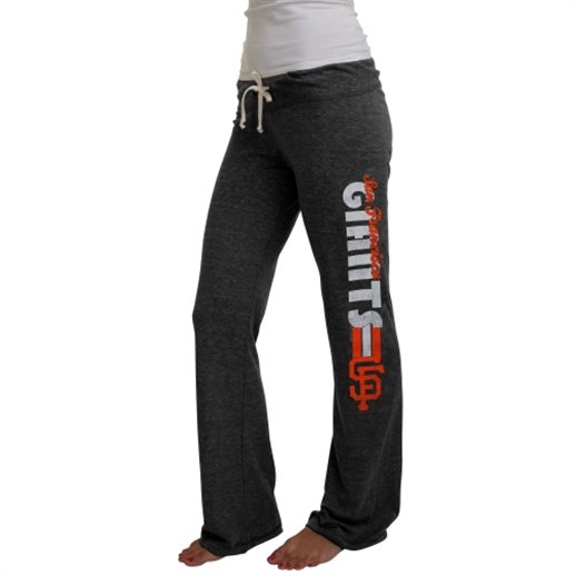 San Francisco Giants Ladies Team Stripe Tri-Blend Pant - Black
