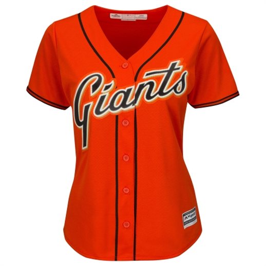 Majestic San Francisco Giants Women's Orange Cool Base Jersey