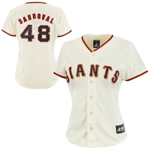 Majestic Pablo Sandoval San Francisco Giants Ladies Replica Player Jersey - White