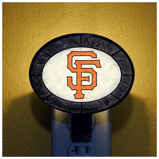 San Francisco Giants Hand-Painted Glass Nightlight