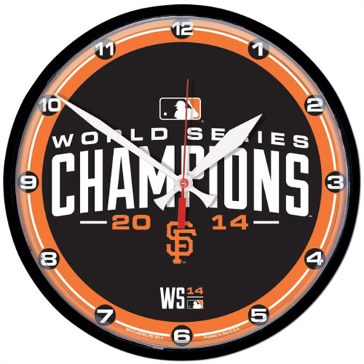 WinCraft San Francisco Giants 2014 World Series Champions Round Wall Clock