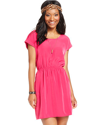 Pink Rose Juniors' Scoop-Neck Dress Web ID: 1558340