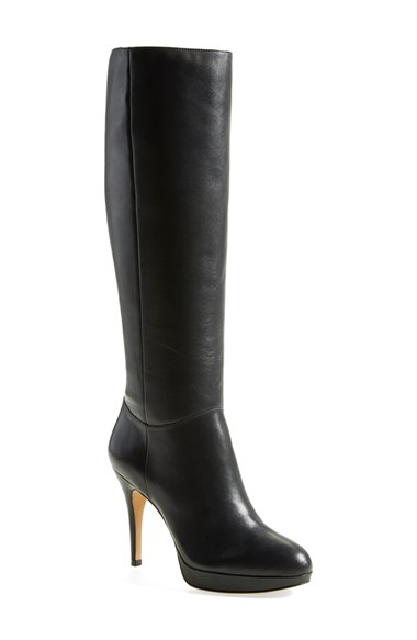 Vince Camuto 'Emip' Platform Knee High Boot (Women) in Black