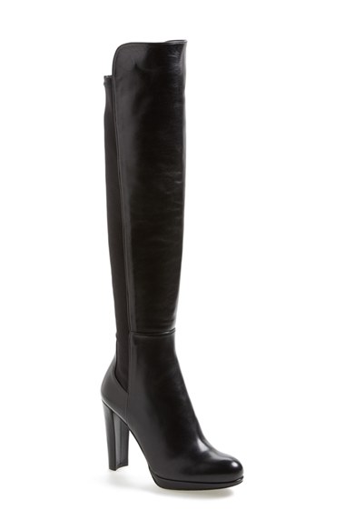 Stuart Weitzman 'Highway' Over the Knee Boot (Women) in Black