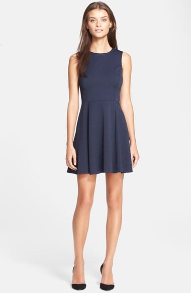 Theory 'Tillora' Fit & Flare Dress in Navy Blue