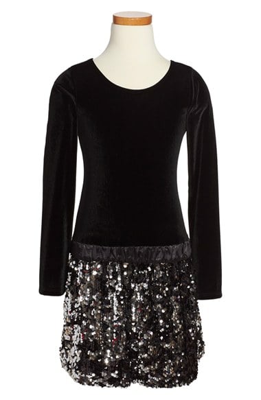Mignone Sequin Dress (Little Girls & Big Girls) in Black